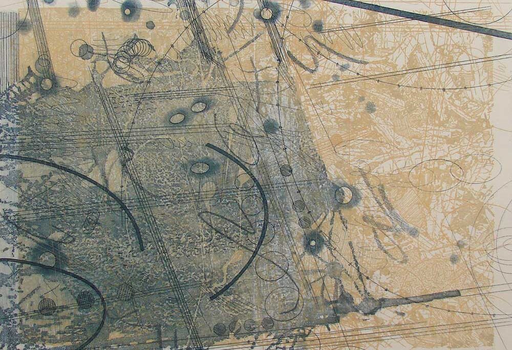 Dispersion, etching, 12 in x 12 in