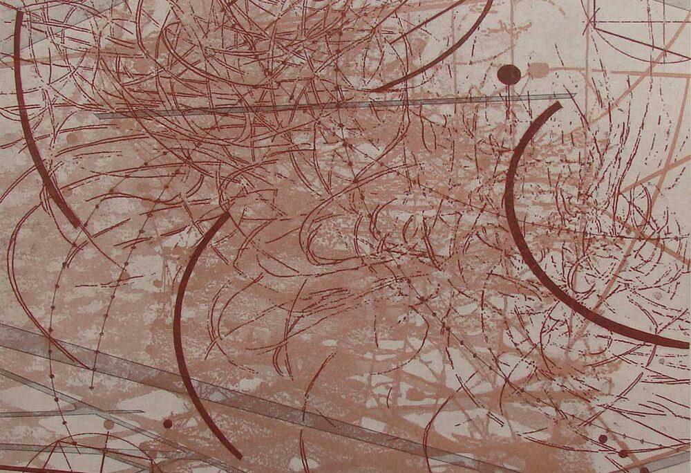 Sequence, etching, 12 in x 12 in