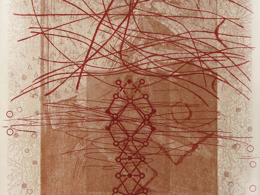 Spine, etching, 6.75 in x 6 in