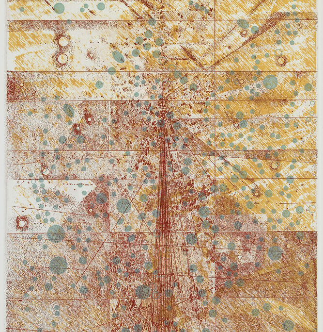 Beacon, etching, 18 in x 12 in