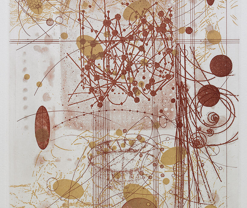 Orbits, etching, 10 in. x 8 in.
